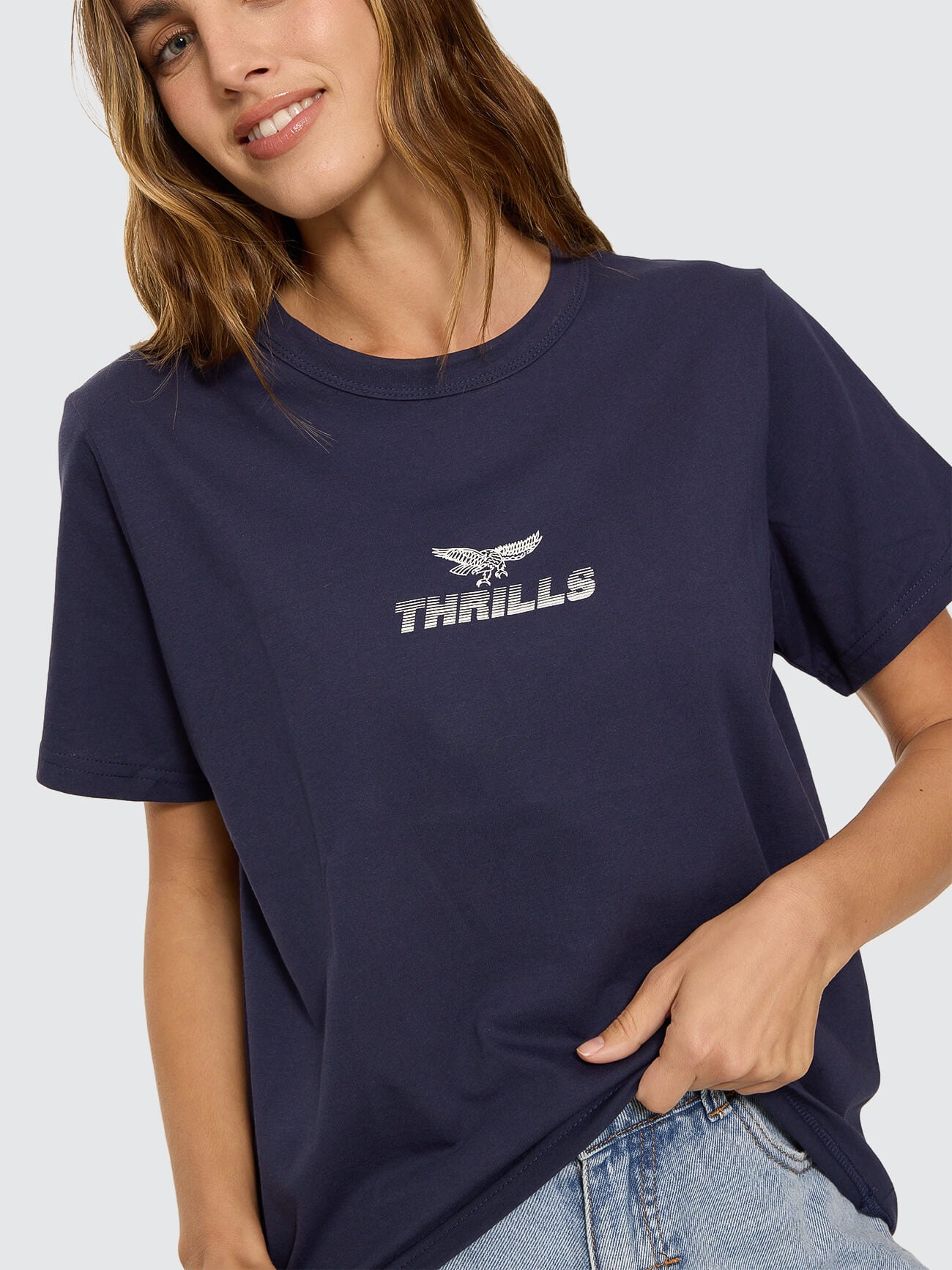 Paradise Before Anarchy Relaxed Tee - Peacoat 4
