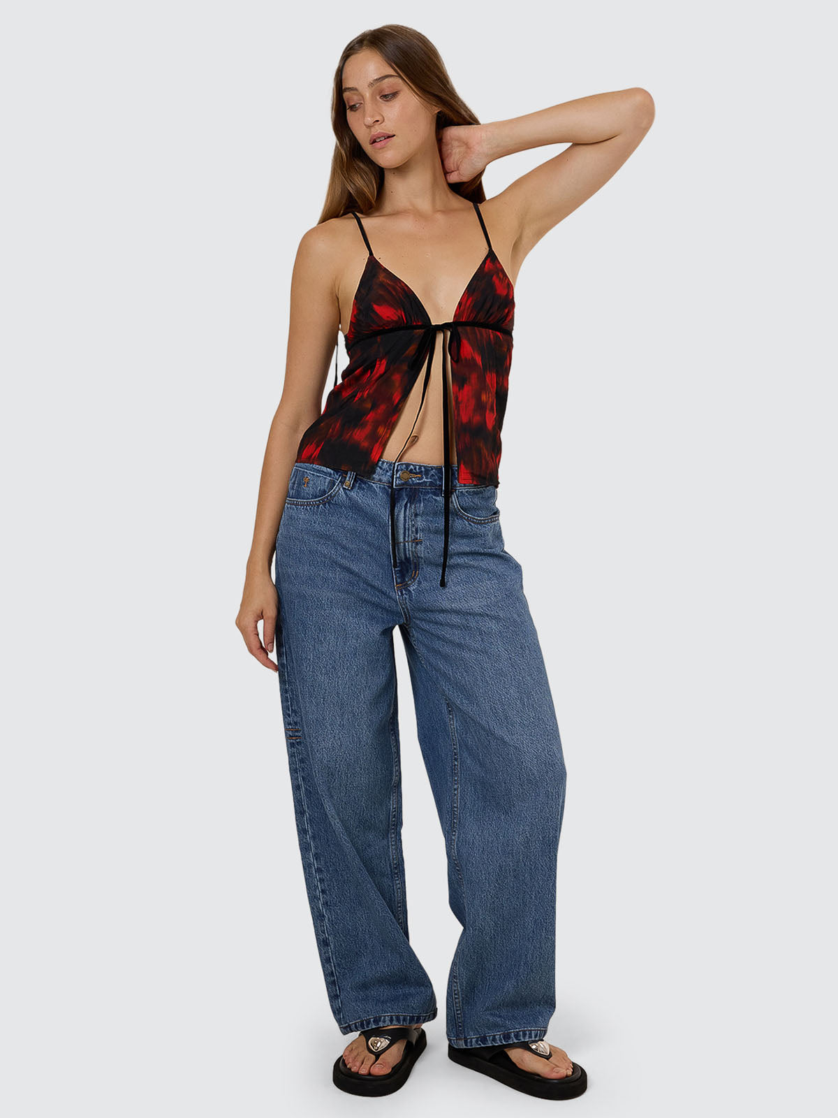 Lucky For You Floral Top - Redwood 4