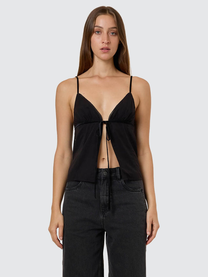 Asher Tie Top - Black