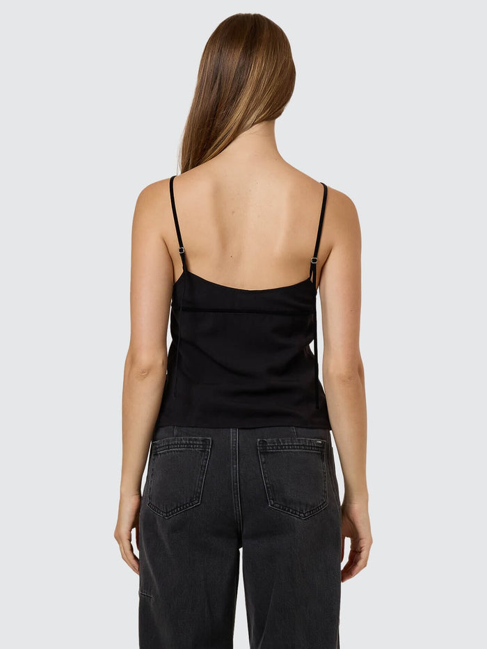 Asher Tie Top - Black