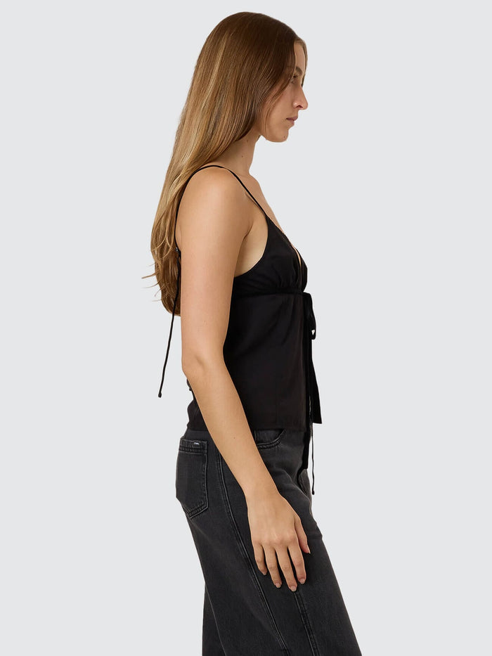 Asher Tie Top - Black