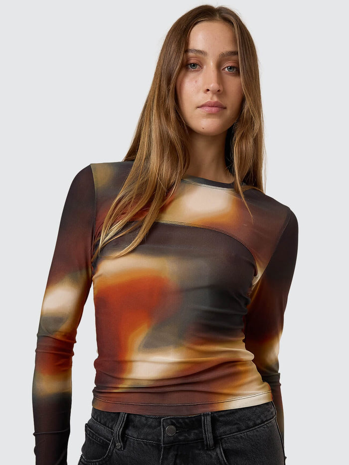 Metamorphic Daze Mesh Top - Black