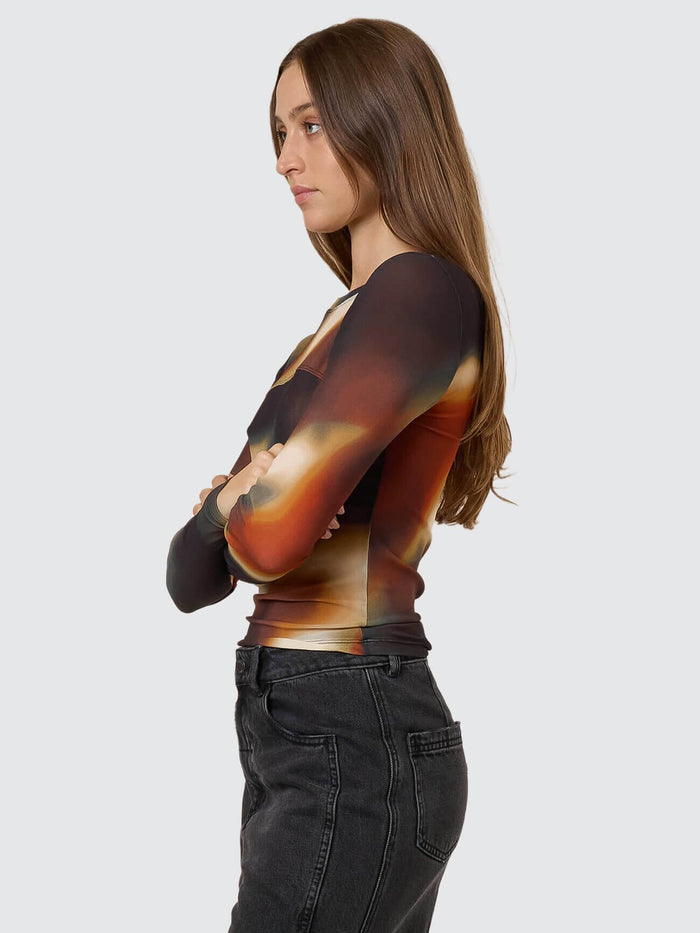 Metamorphic Daze Mesh Top - Black