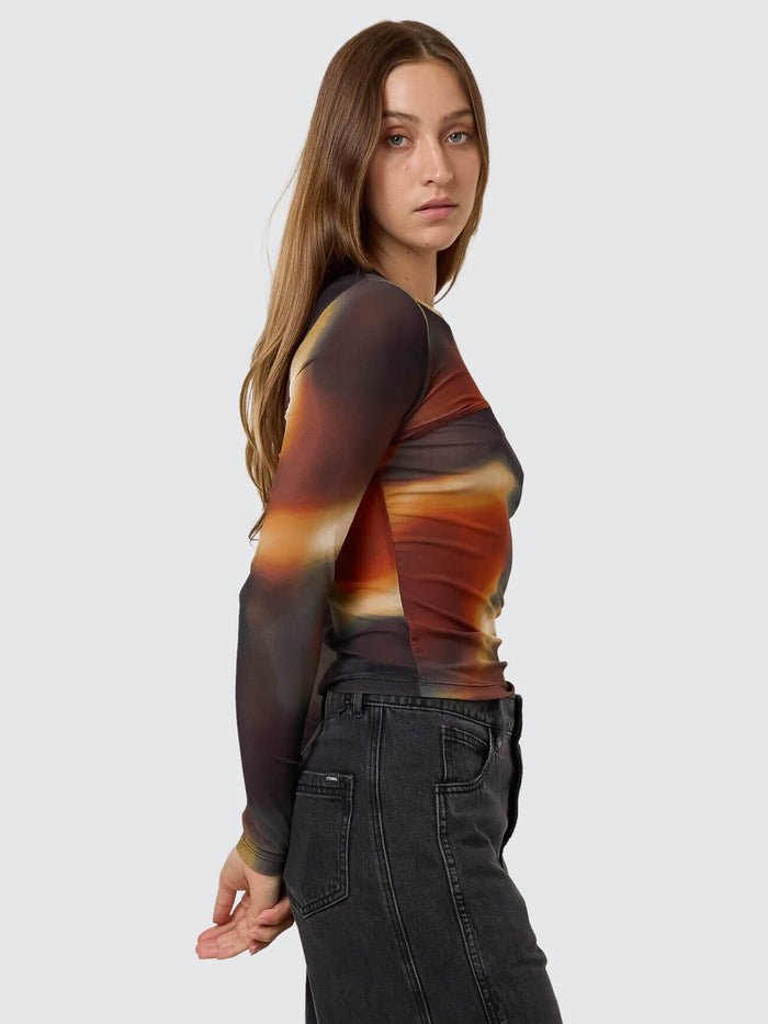 Metamorphic Daze Mesh Top - Black