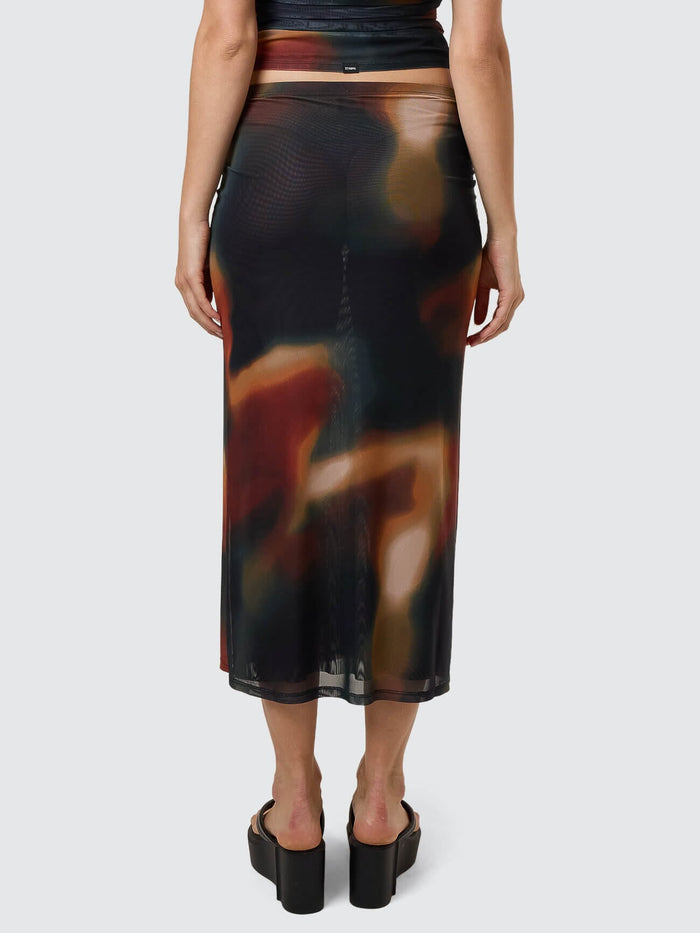 Metamorphic Daze Slip Skirt - Black