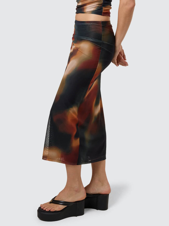 Metamorphic Daze Slip Skirt - Black