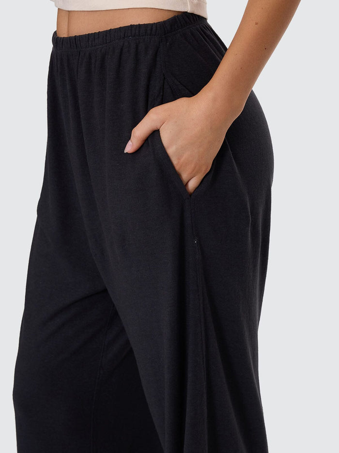 Hemp Relax Lightweight Pant - Black