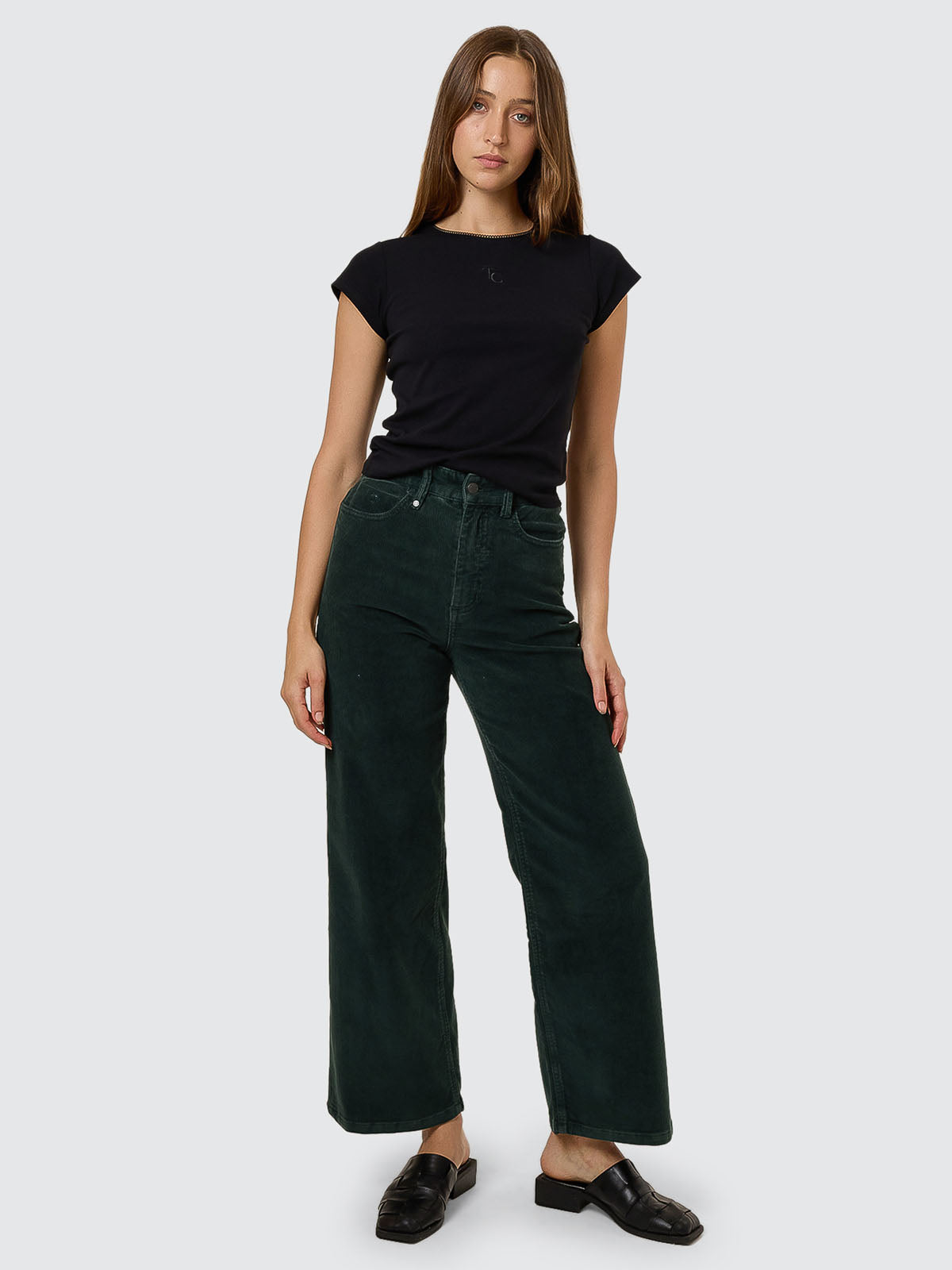 Holly Cord Pant - Vista Green 4