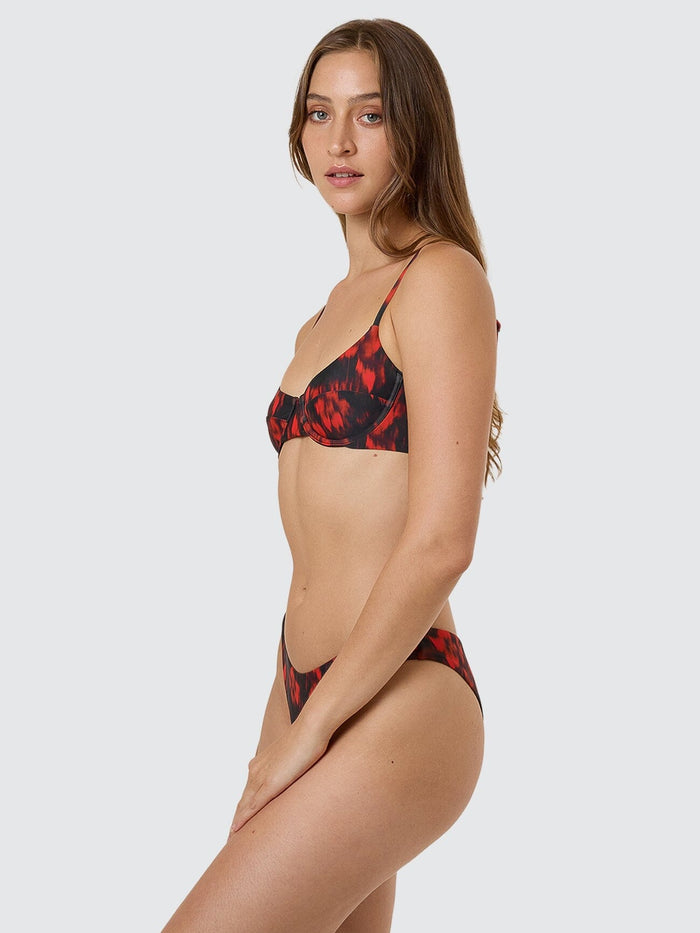 Lucky For You Underwire Bikini Top - Redwood