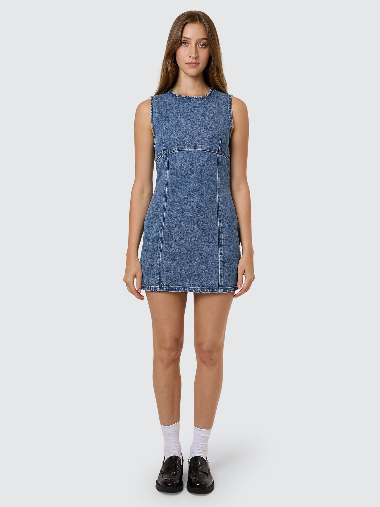 Night Shift Mini Dress - Stoned Blues