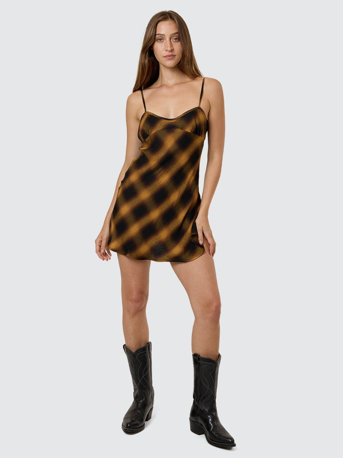 Lost Signal Mini Dress - Bronze