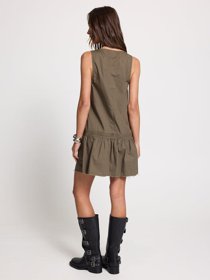 Avery Mini Dress - Olive 4