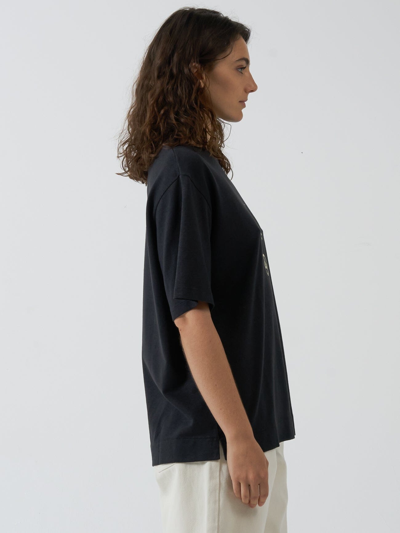 Levitation Hemp Box Tee - Washed Black