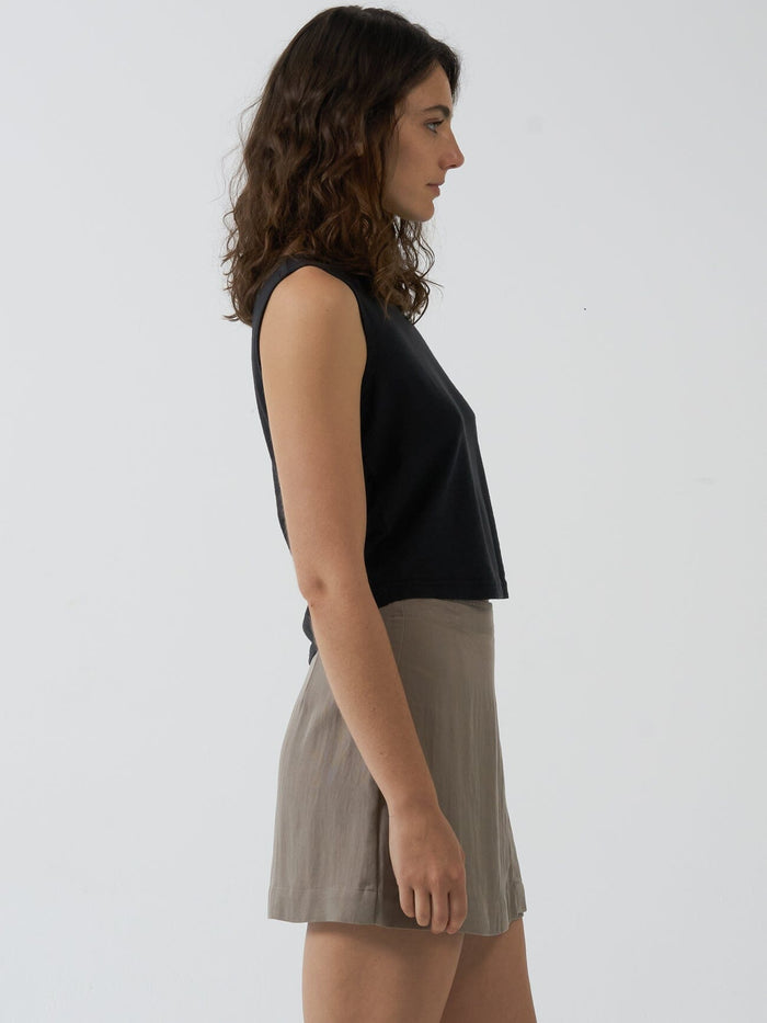 Ciara Wrap Skirt - Silver Grey