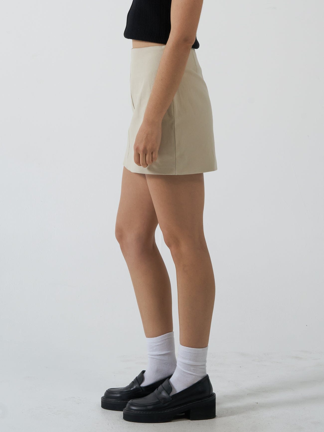 Clarity Mini Skirt - Fog