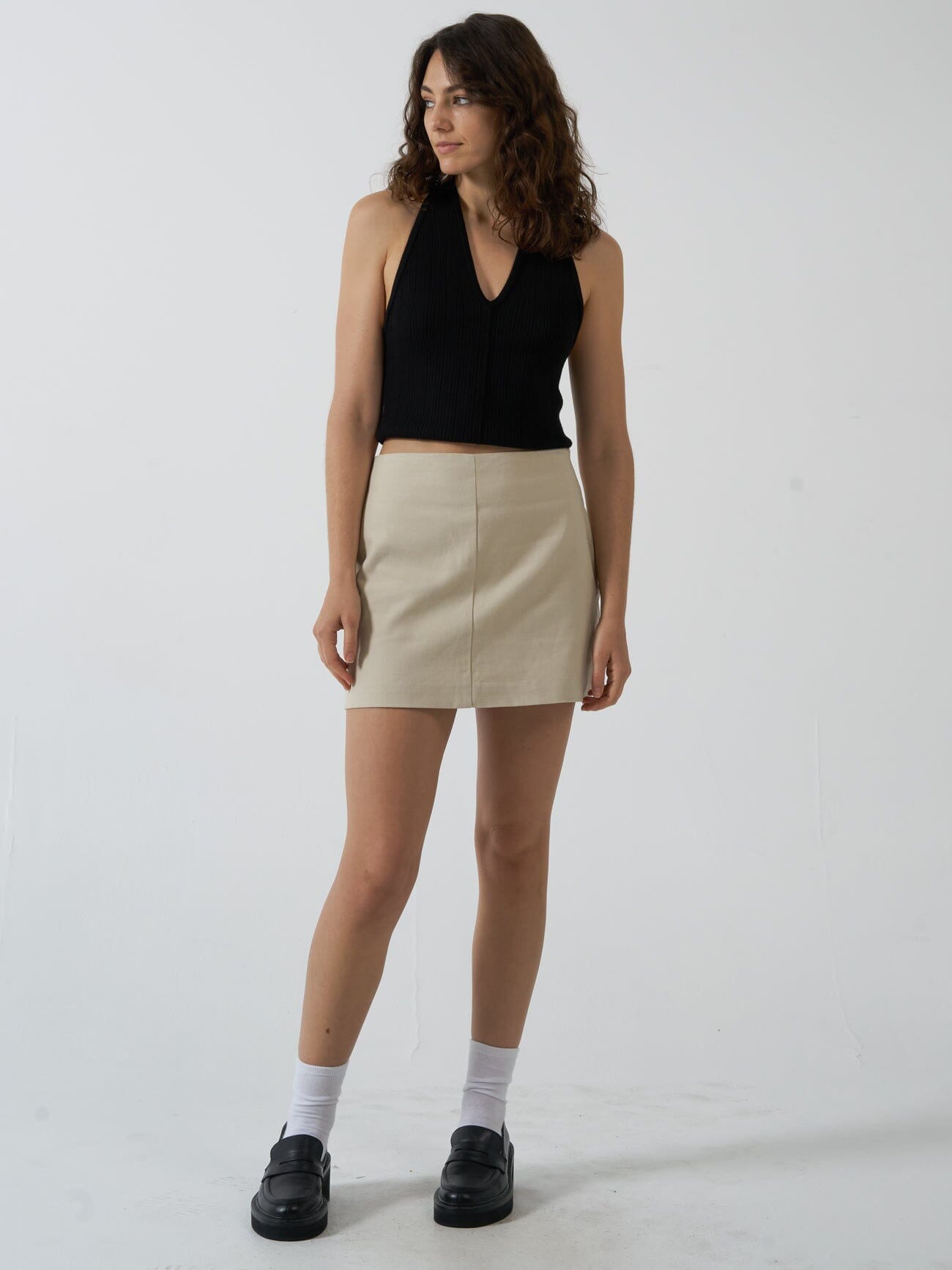 Clarity Mini Skirt - Fog