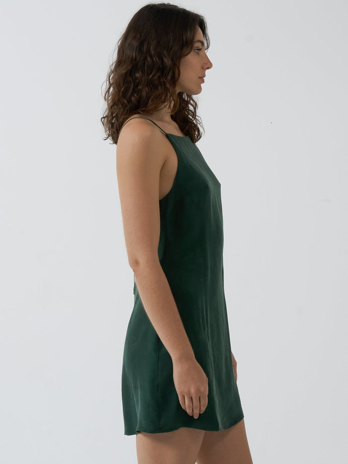 Manhatten Mini Dress - Deep Emerald