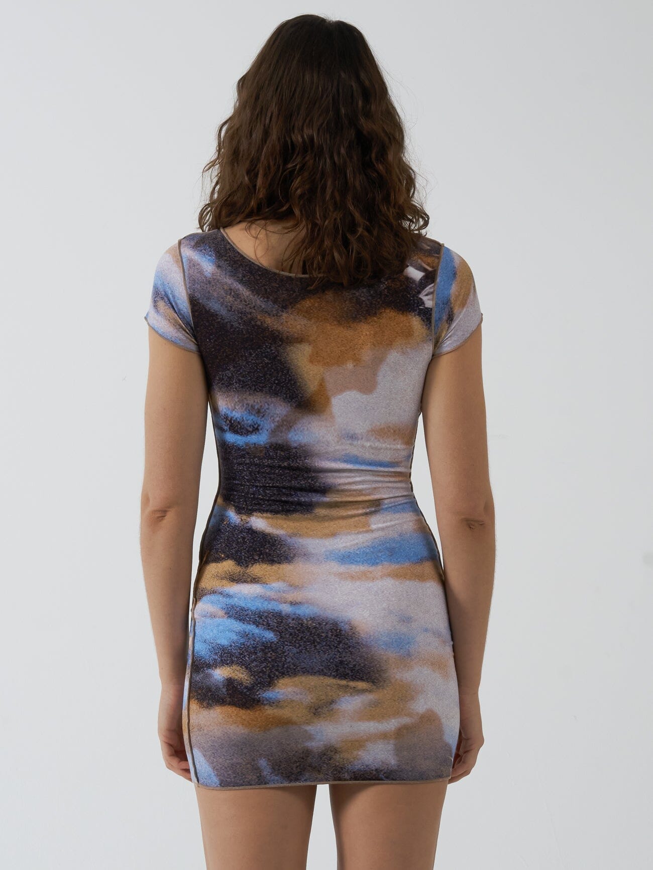 Actions Not Words Mini Dress - Cloudy Blue