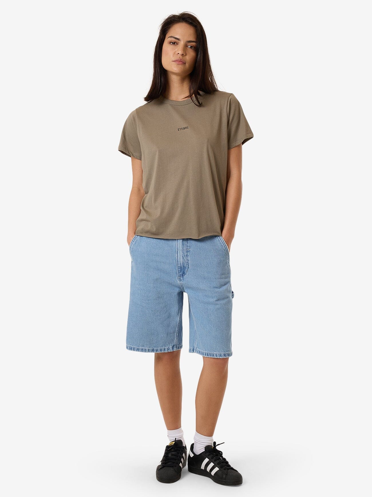 Minimal Thrills Relaxed Tee - Brindle 4