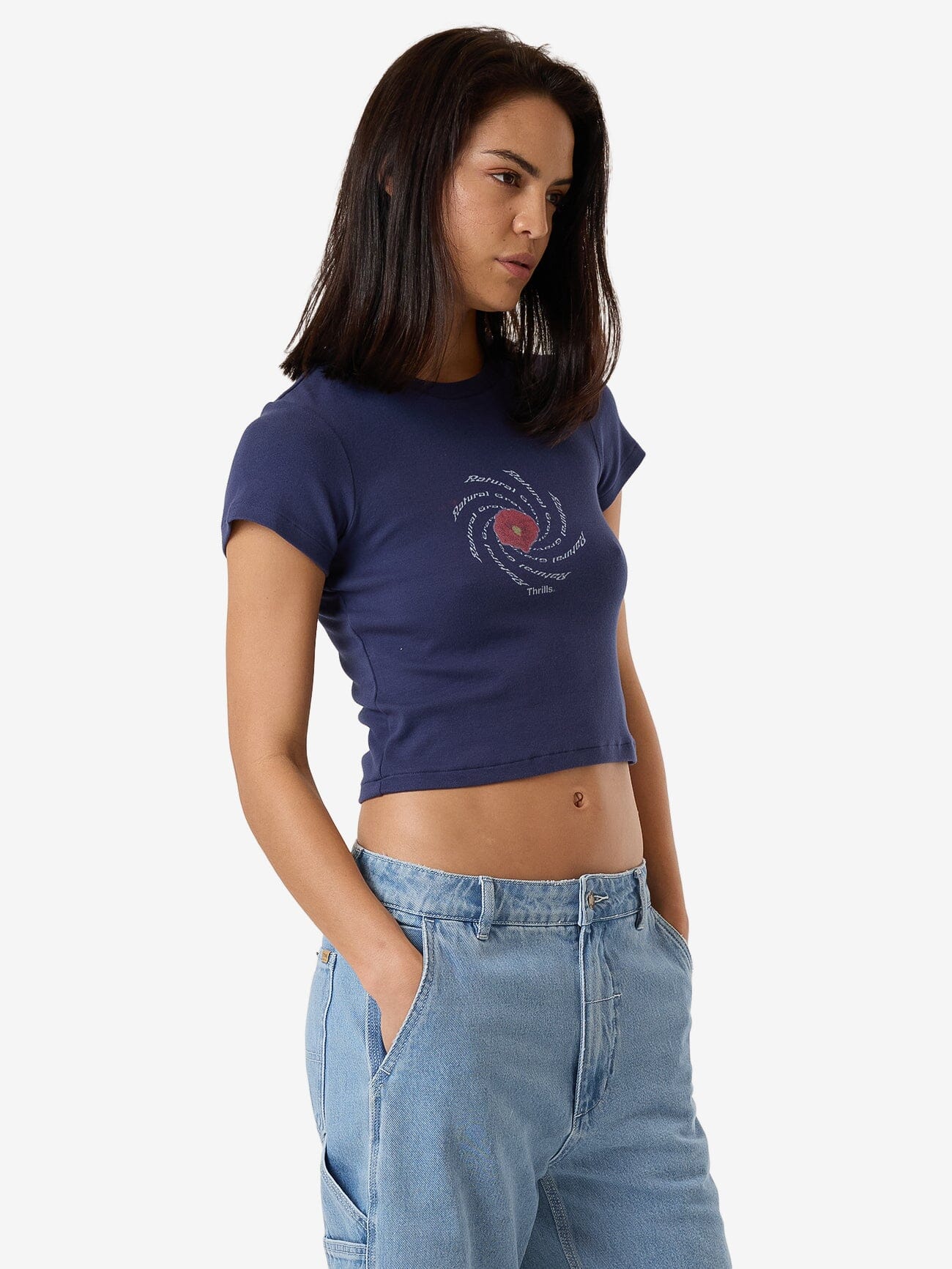 Poppy Portal Mini Tee - Estate Blue 4