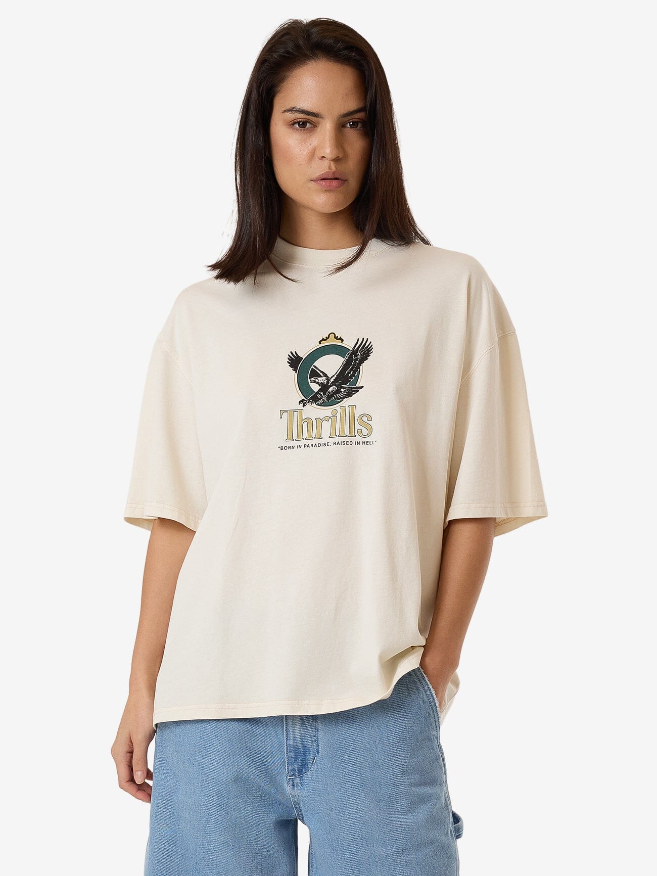 Royalty Oversized Tee - Heritage White 4