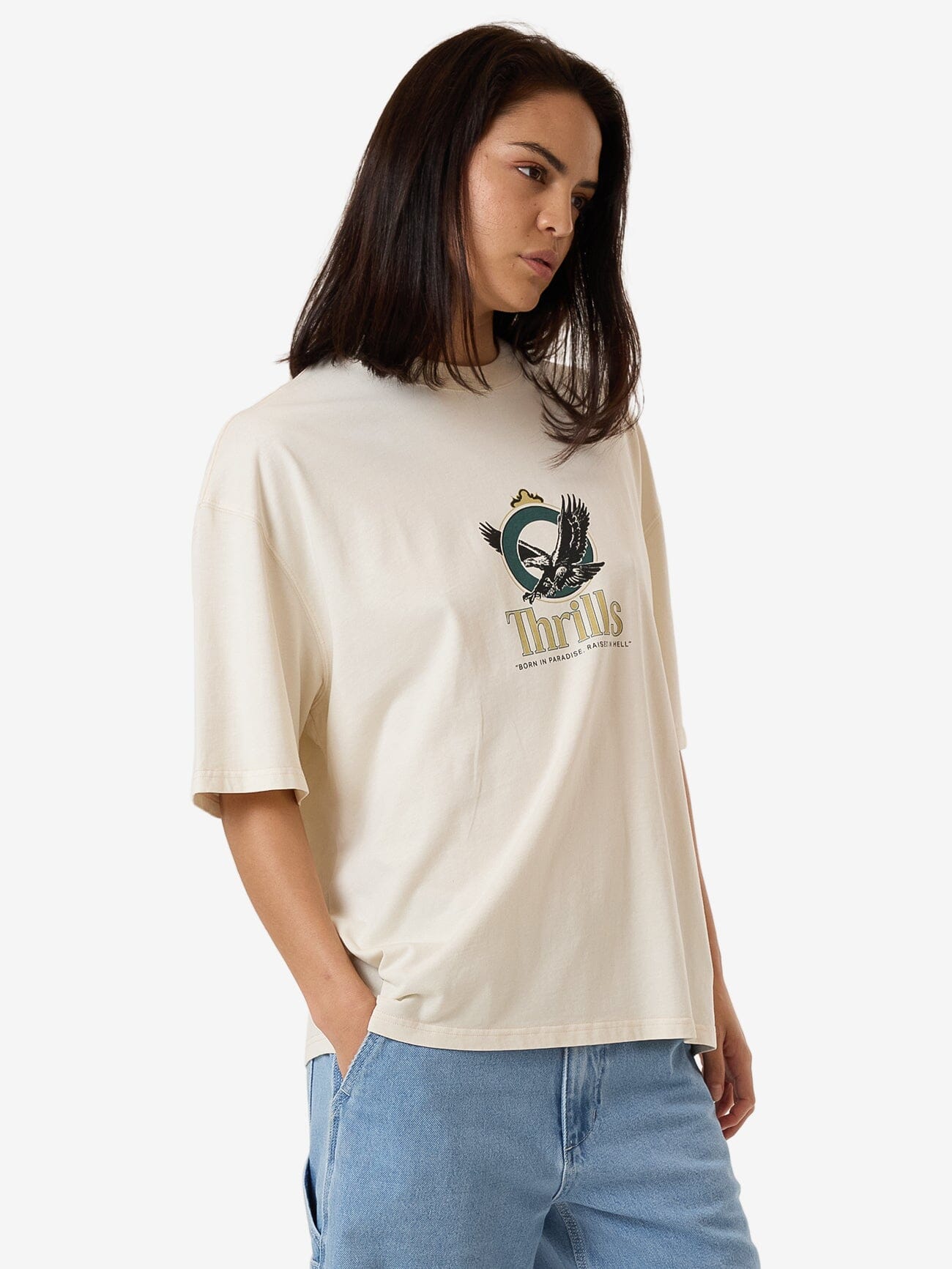 Royalty Oversized Tee - Heritage White 4