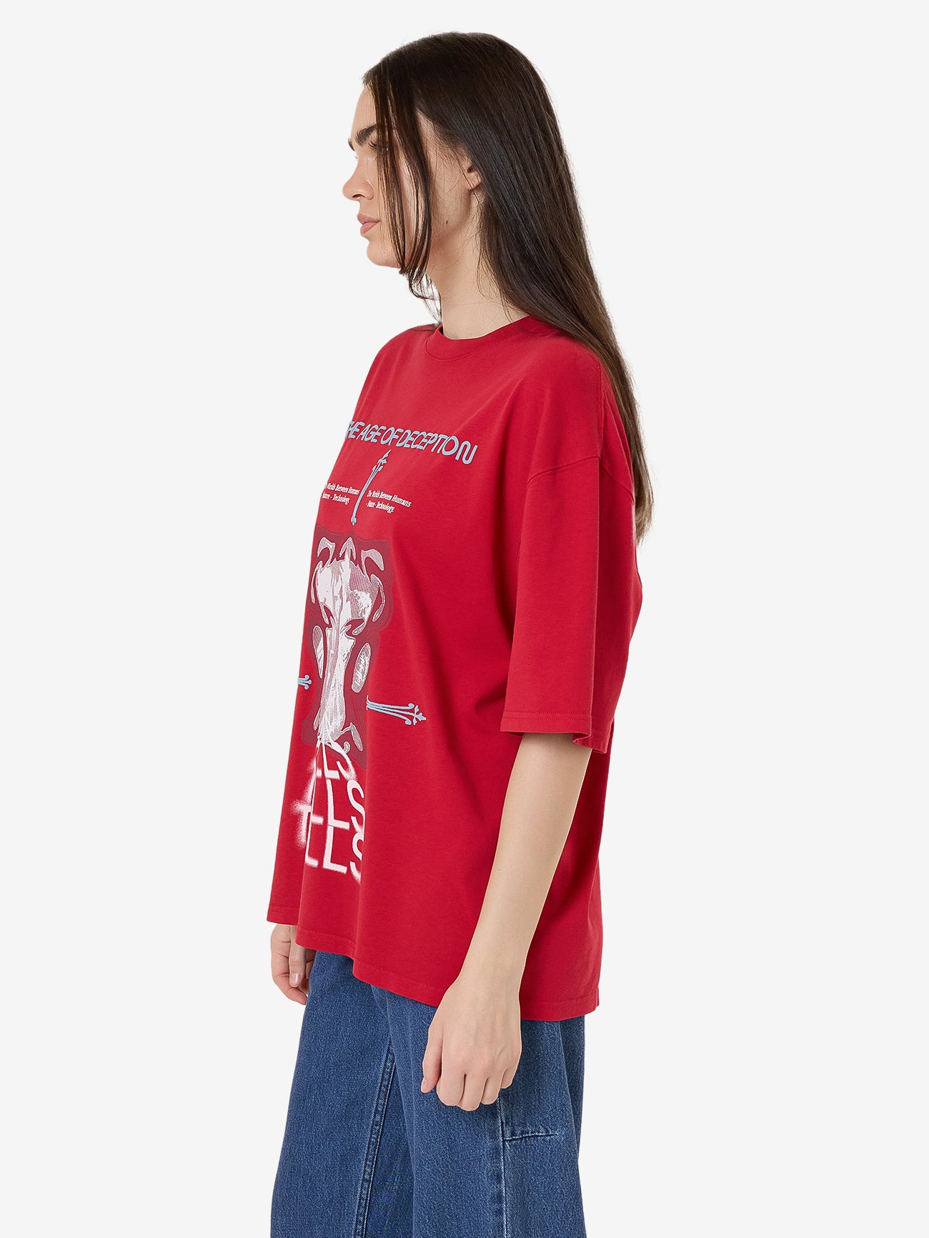 Age of Deception Oversized Tee - Chilli Pepper