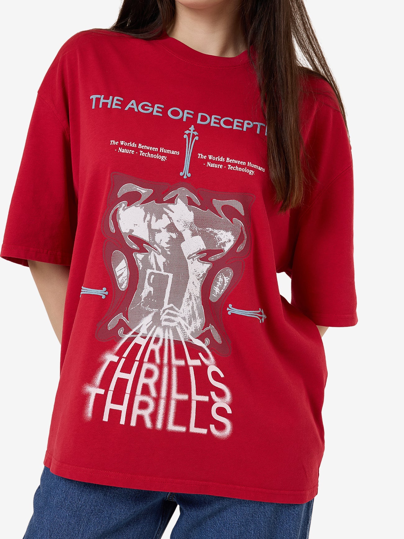 Age of Deception Oversized Tee - Chilli Pepper