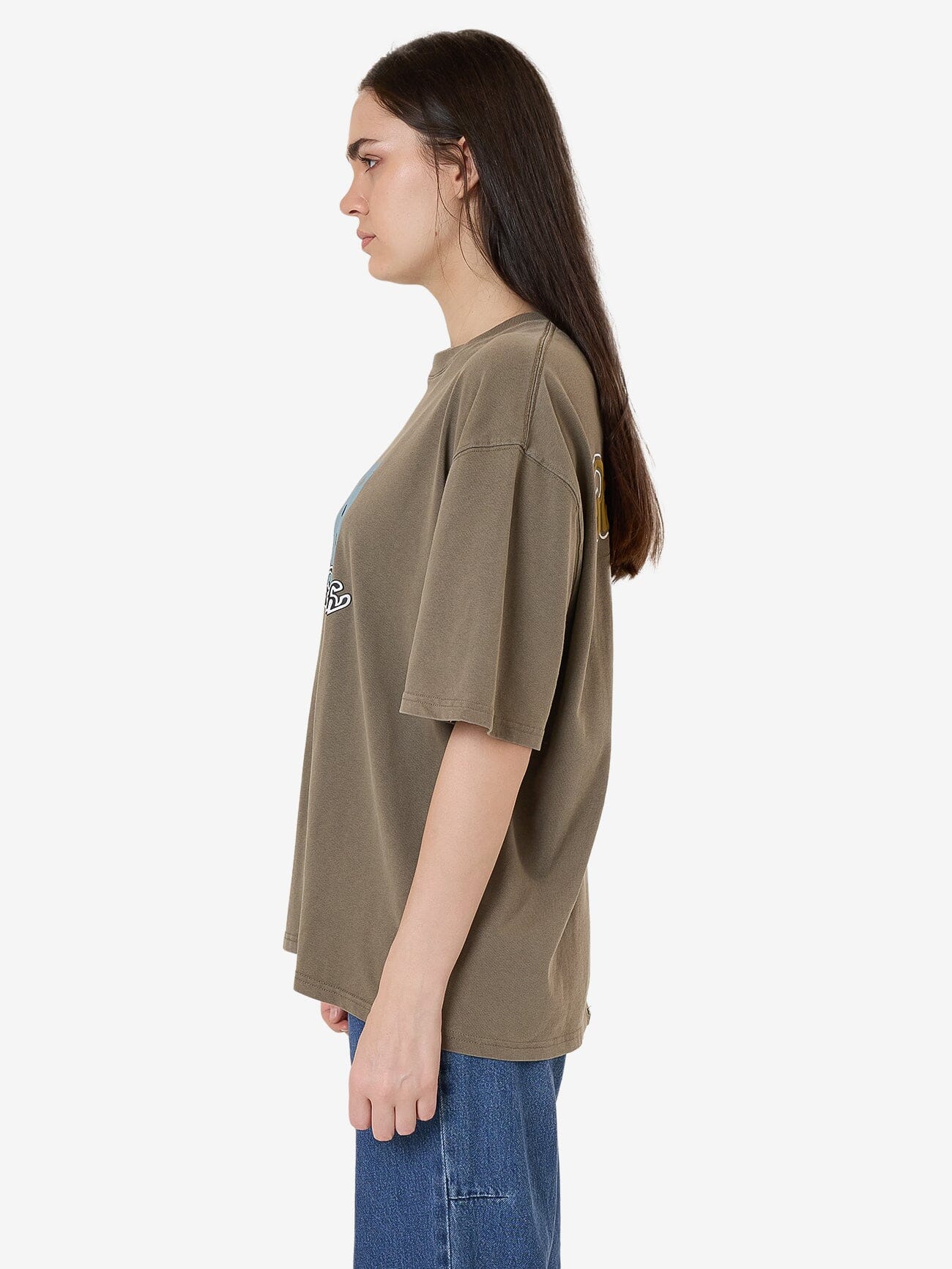 Planet Earth Oversized Tee - Tarmac