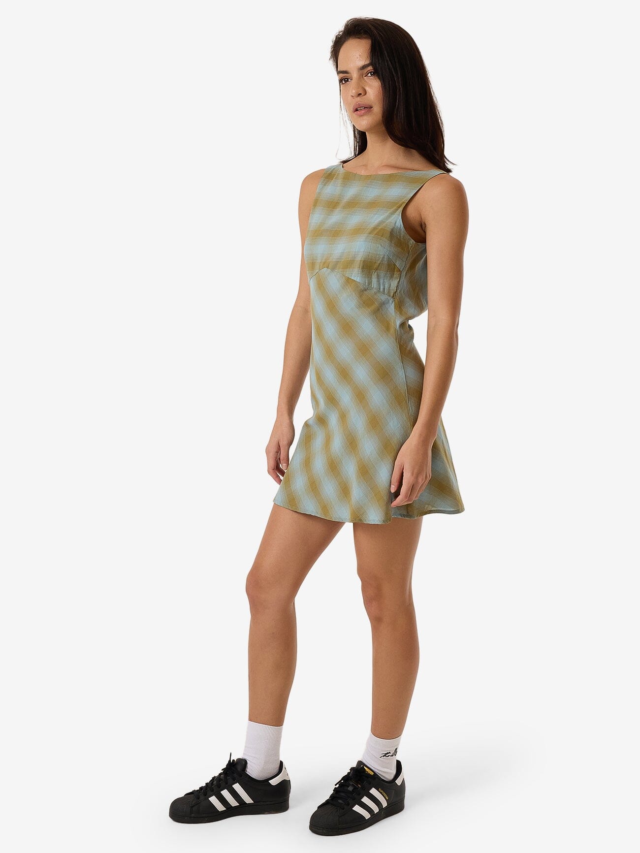 Ansley Xavier Mini Dress - Stone Blue 4