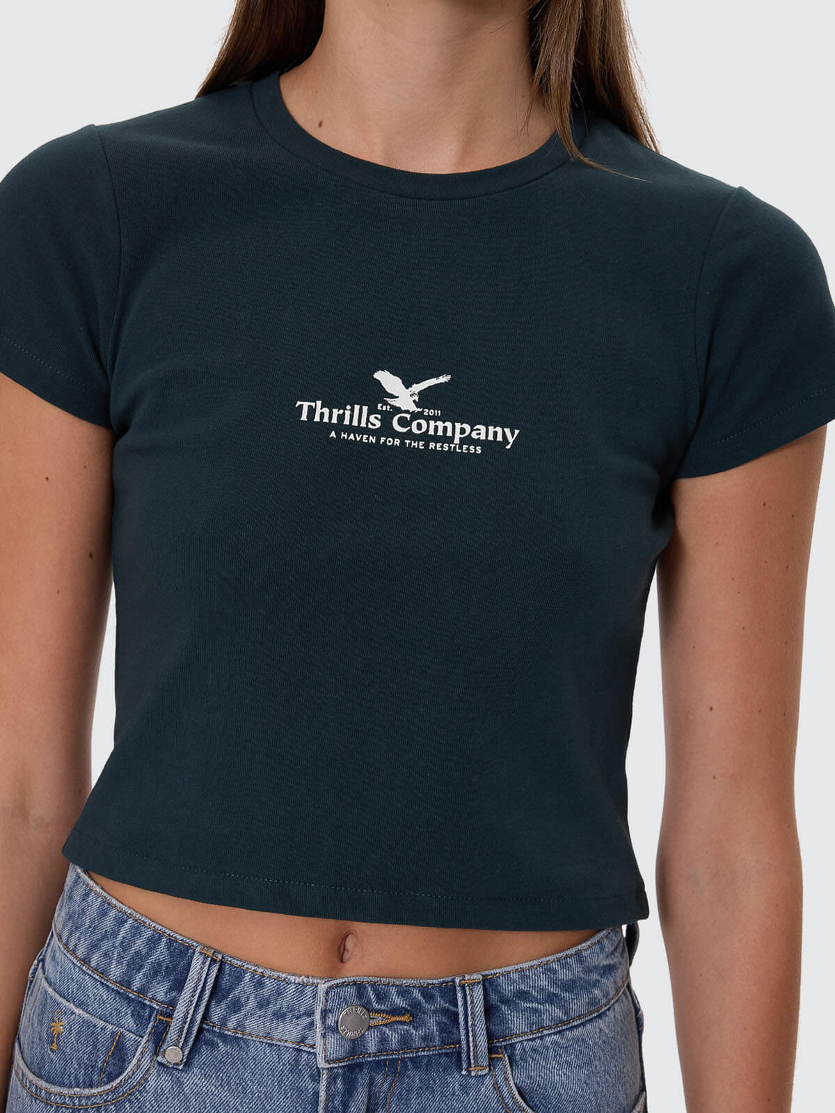 Haven For The Reckless Mini Tee - Jasper Green 4