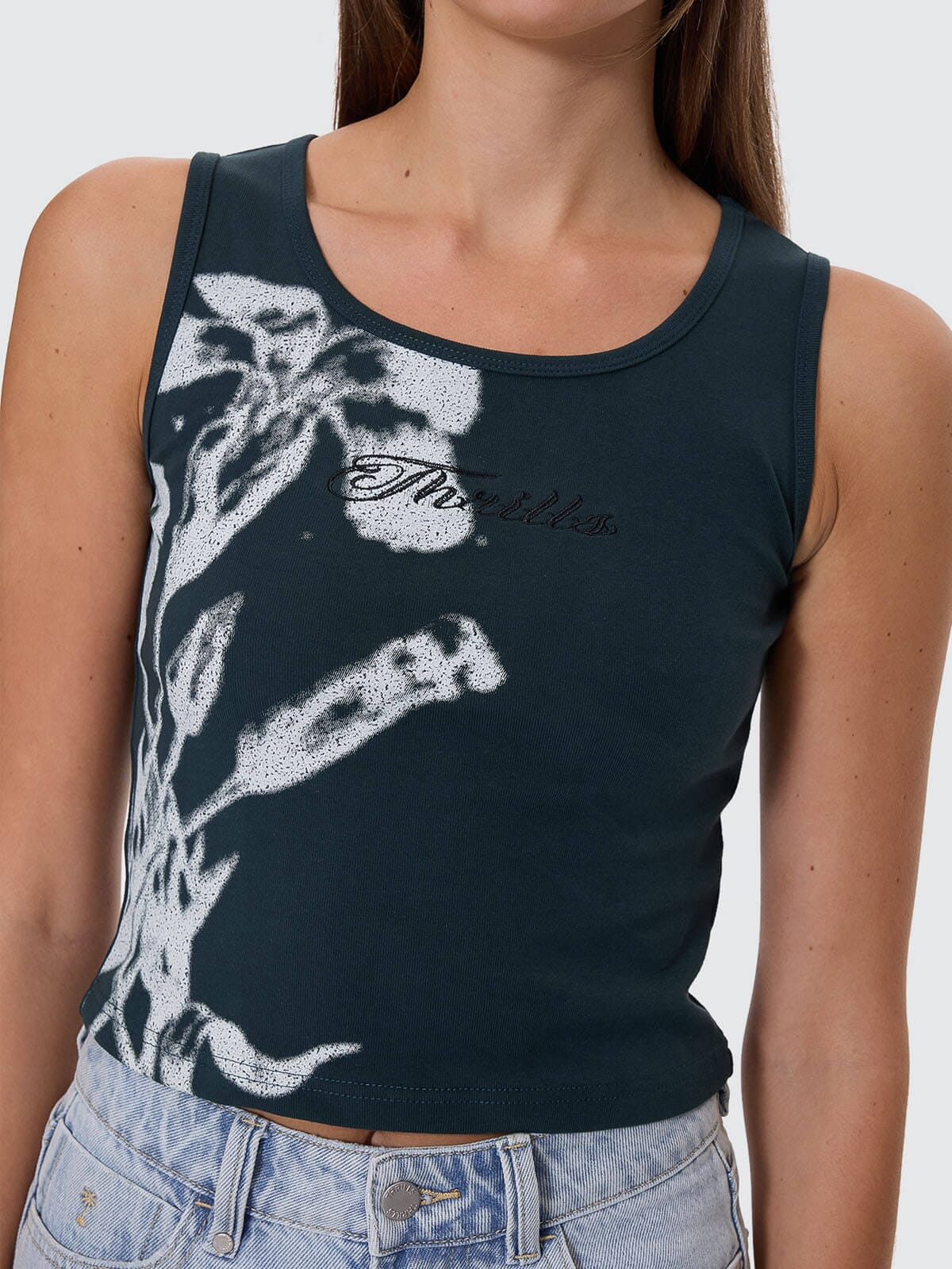 Lupin Y2K Tank in Blue | Thrills Co.