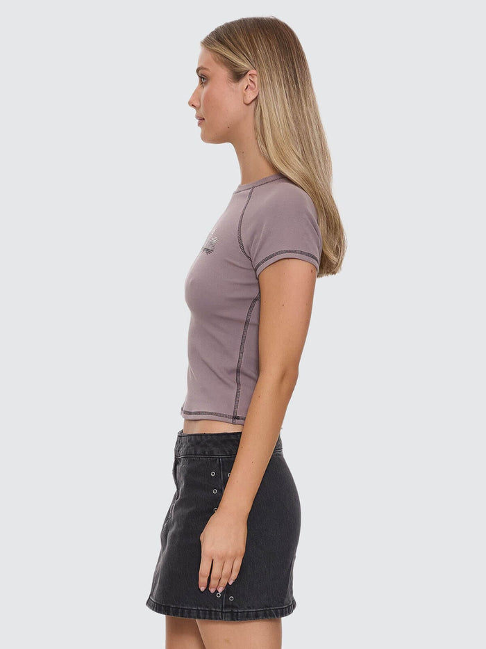 Glitch Studded Raglan Club Tee - Shroom 4