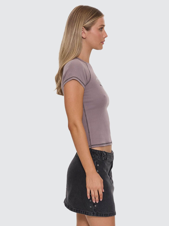 Glitch Studded Raglan Club Tee - Shroom 4