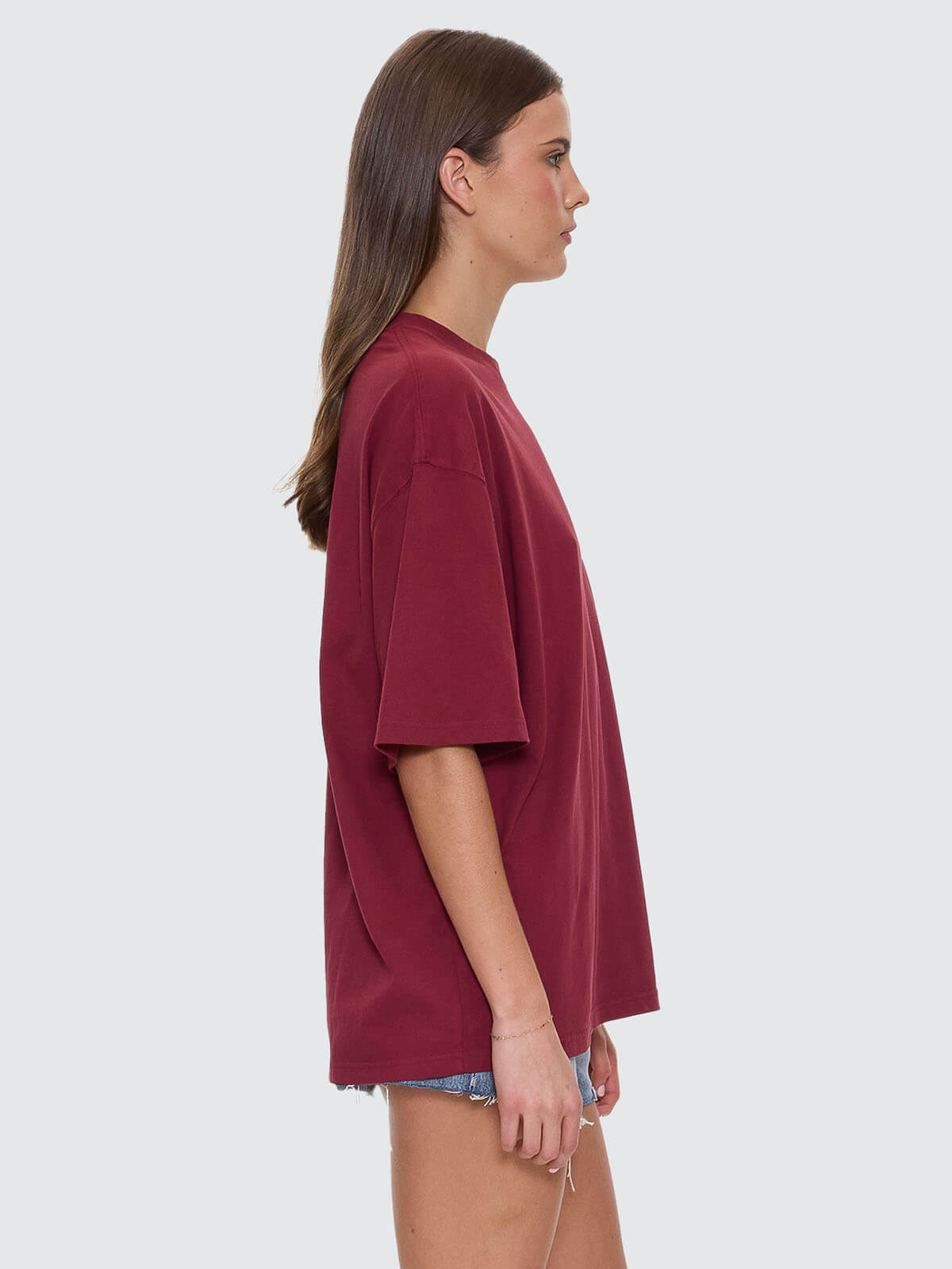 Full Bloom Oversized Tee - Pomegranate 4