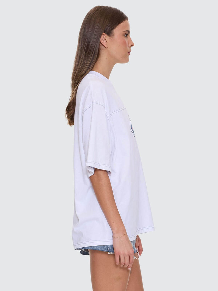 Track Record Oversized Tee - White 4