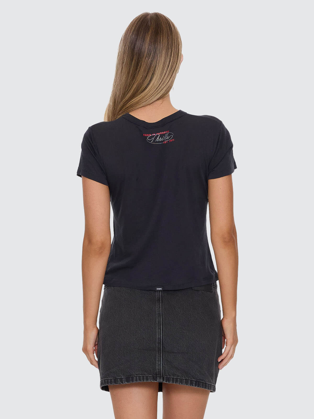 Chaos Reigns Boy Tee - Washed Black 4