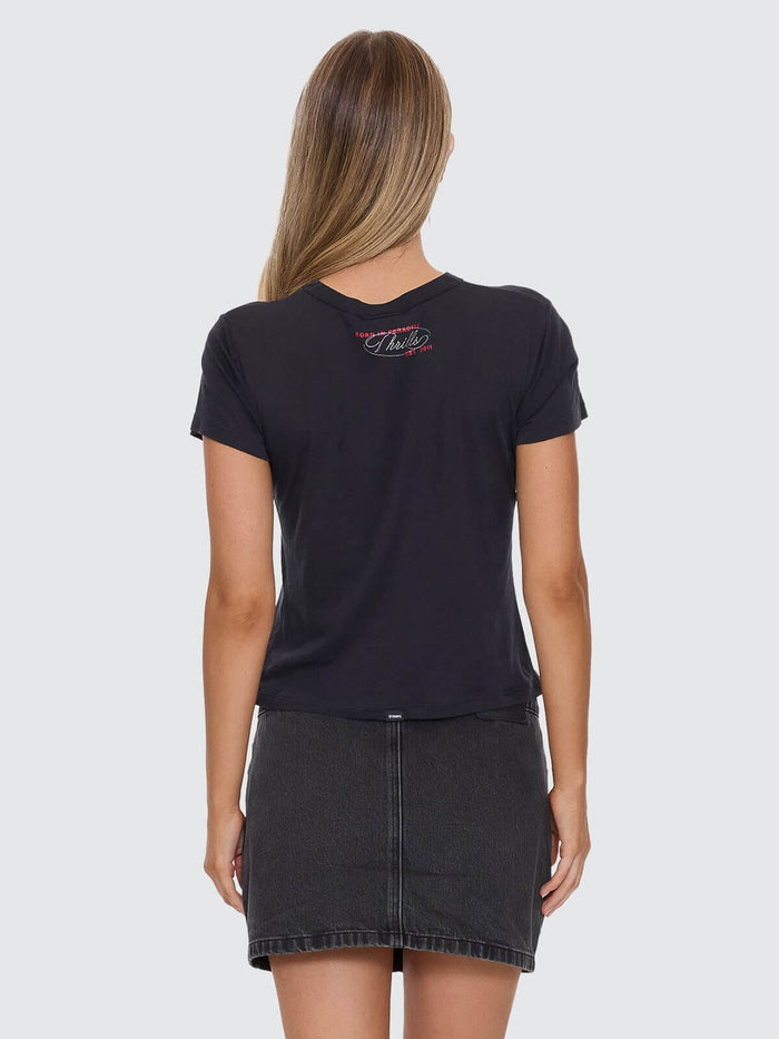 Chaos Reigns Boy Tee - Washed Black 4