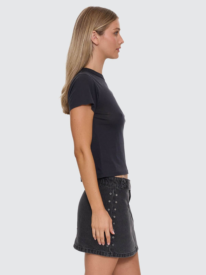 Chaos Reigns Boy Tee - Washed Black 4