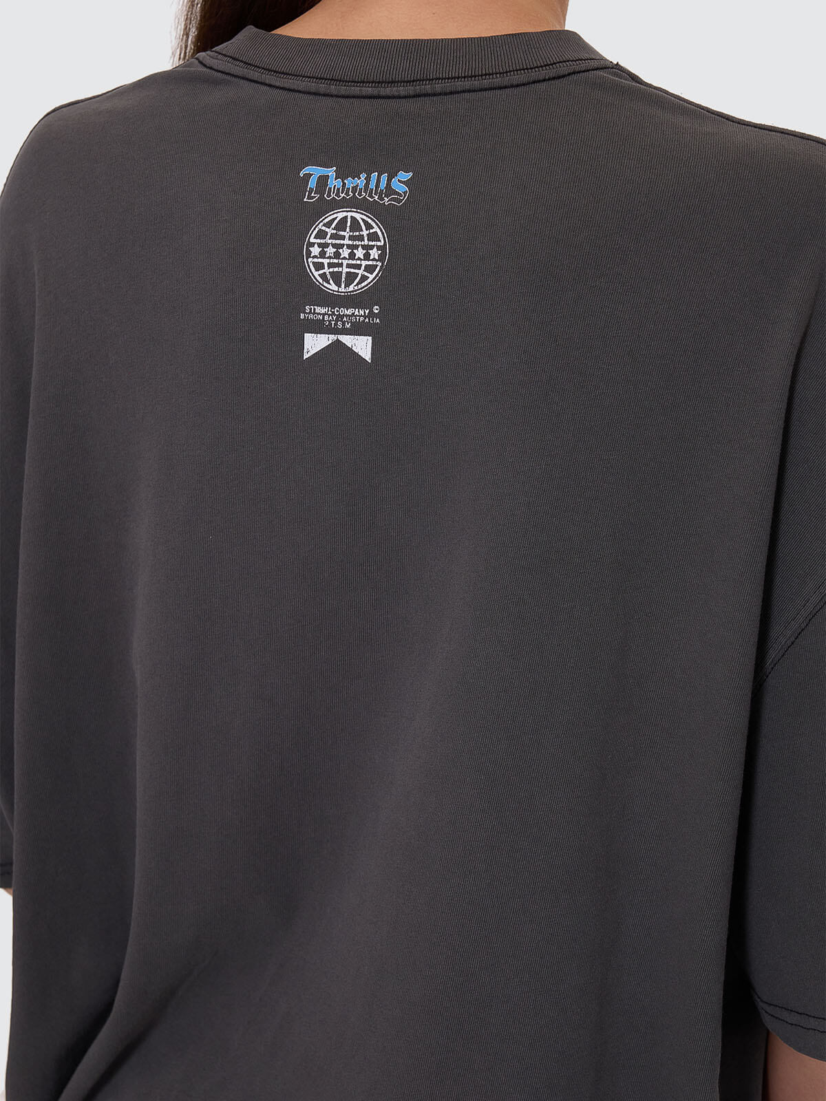 Run For The Hills Oversized Tee - Merch Black 4