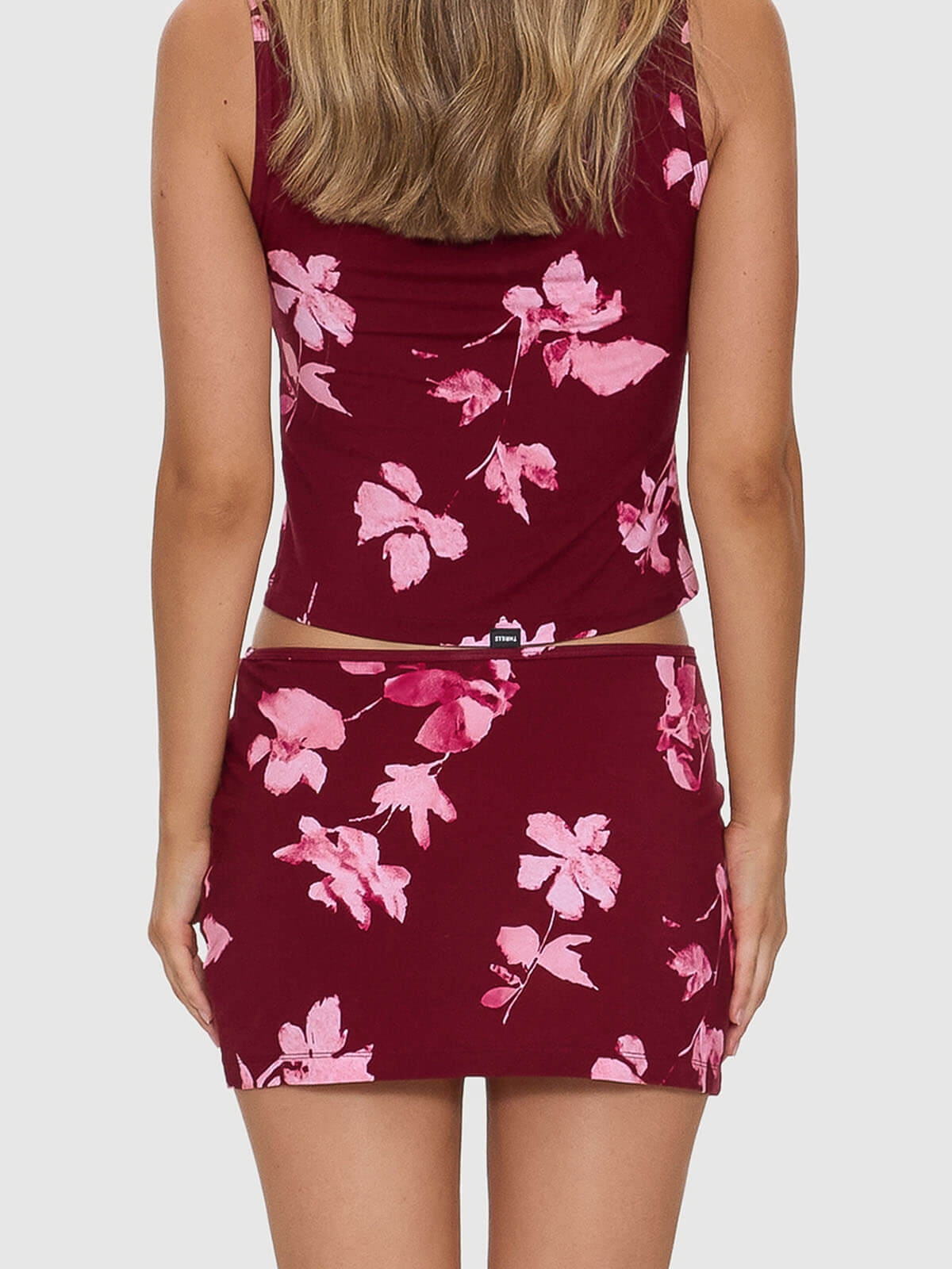 Full Bloom Mini Skirt - Pomegranate 4