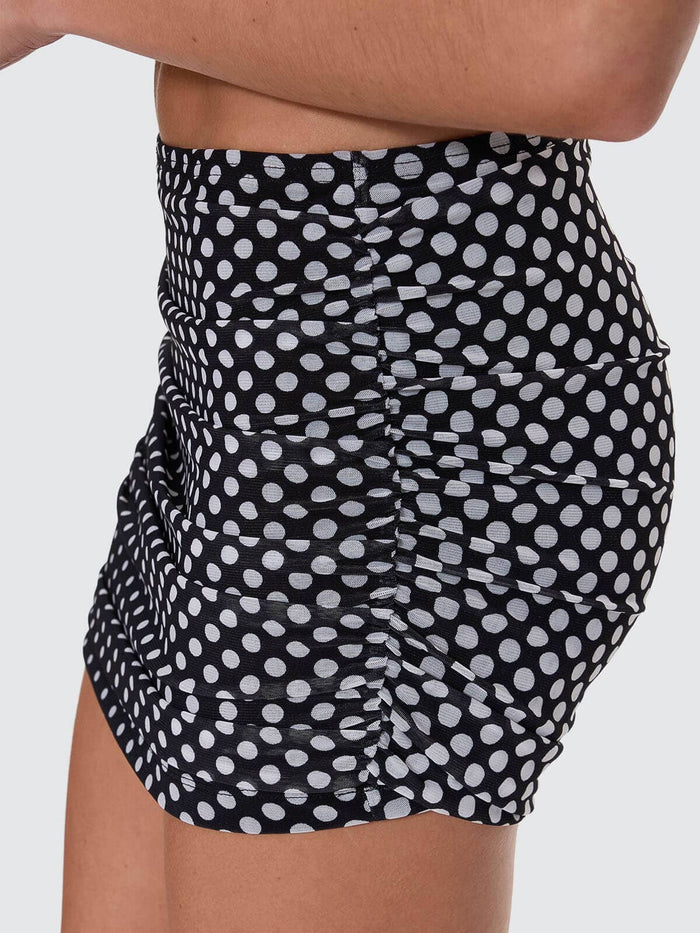 Disconnect Mesh Mini Skirt - Black 4