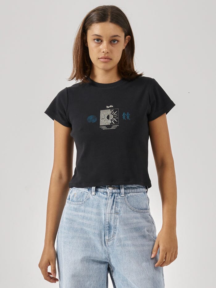 Existencial Mini Tee - Washed Black