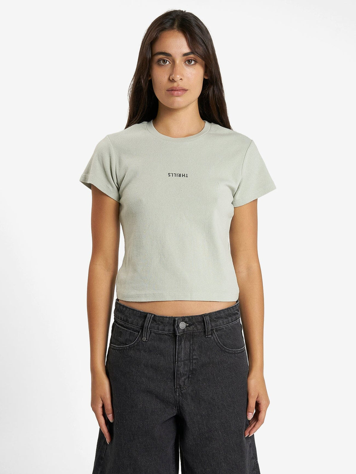 Minimal Thrills Mini Tee - Sage Grey | Thrills Co. | Thrills Co.