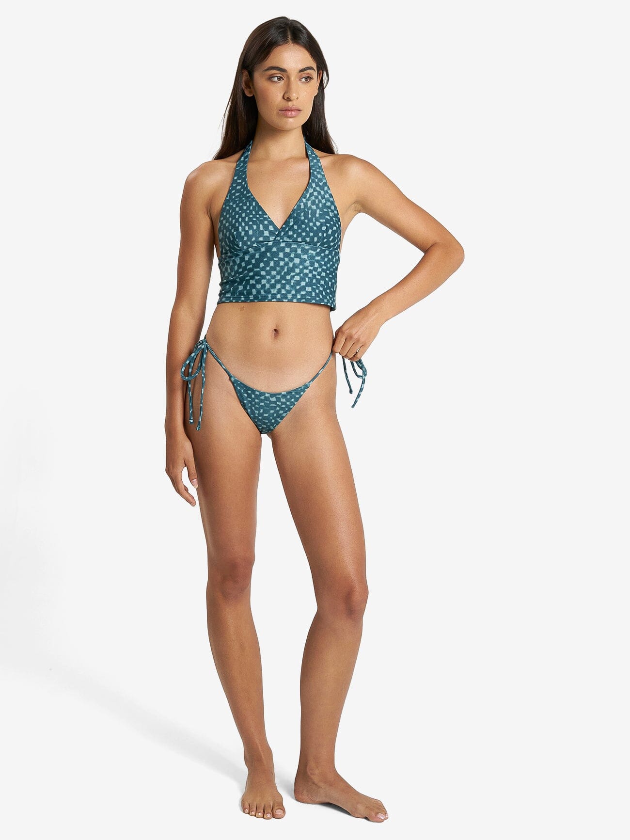 Thrills Mild Animal String Bikini Bottom Desert Gold – Beginning Boutique US