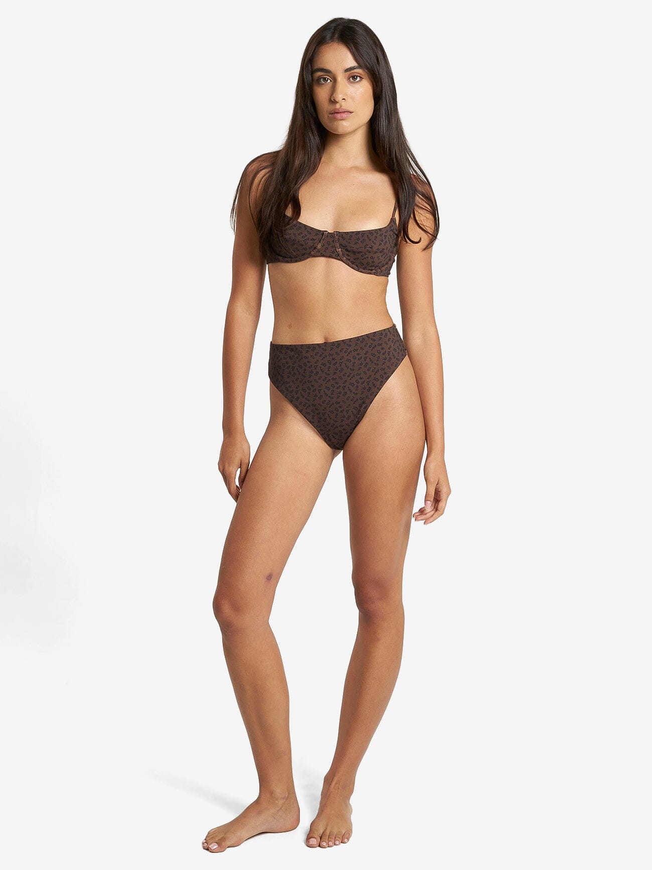 Cassia 90s High Cut Bikini Bottom Black Thrills Co. Thrills Co