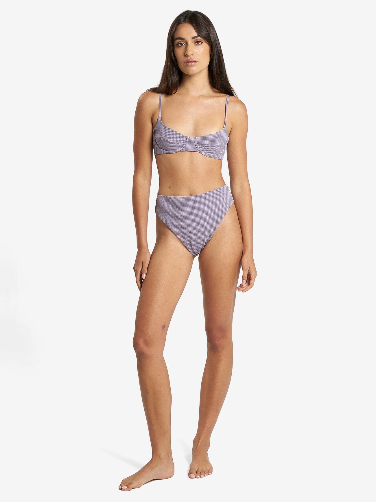 Grey high waisted 2025 swimsuit bottoms