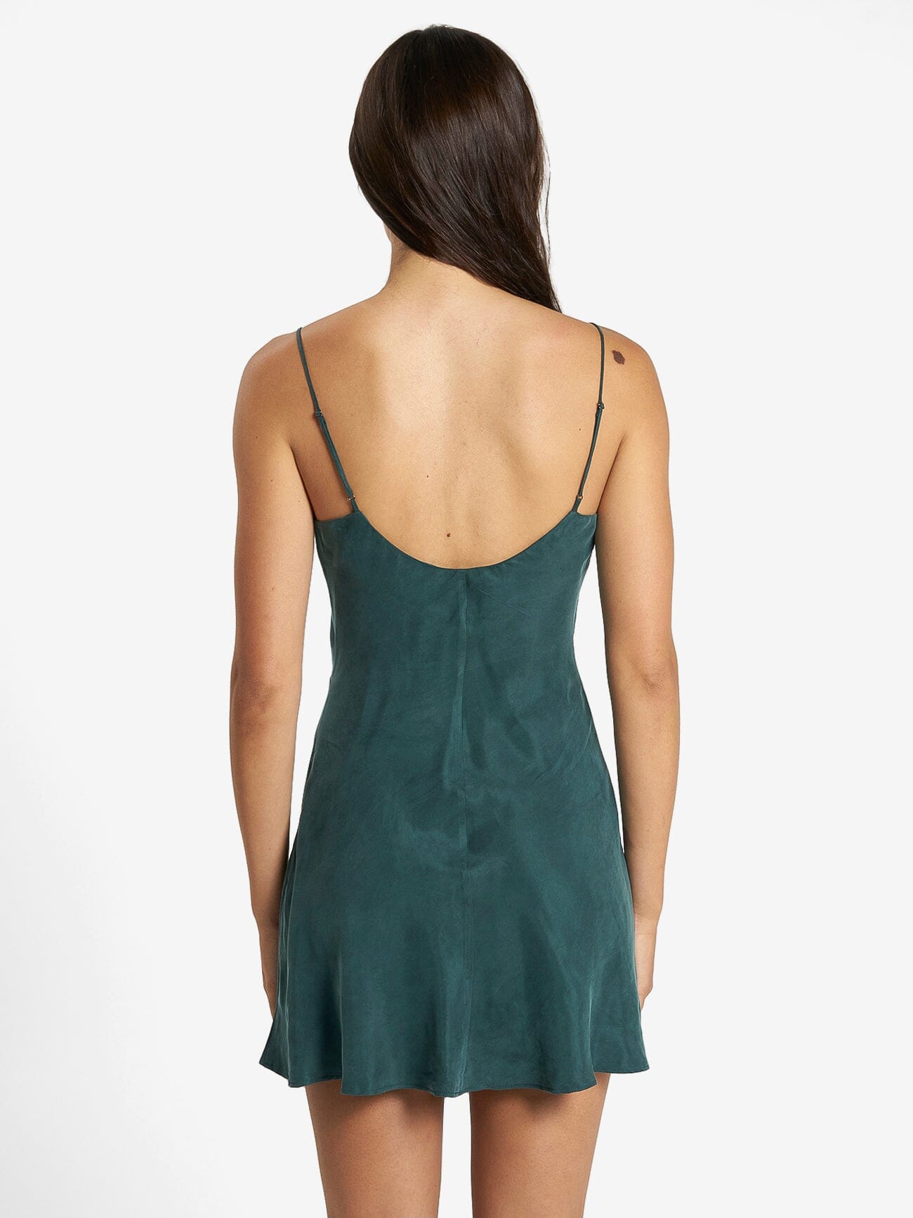 Fairmont Mini Slip Dress Jasper Green