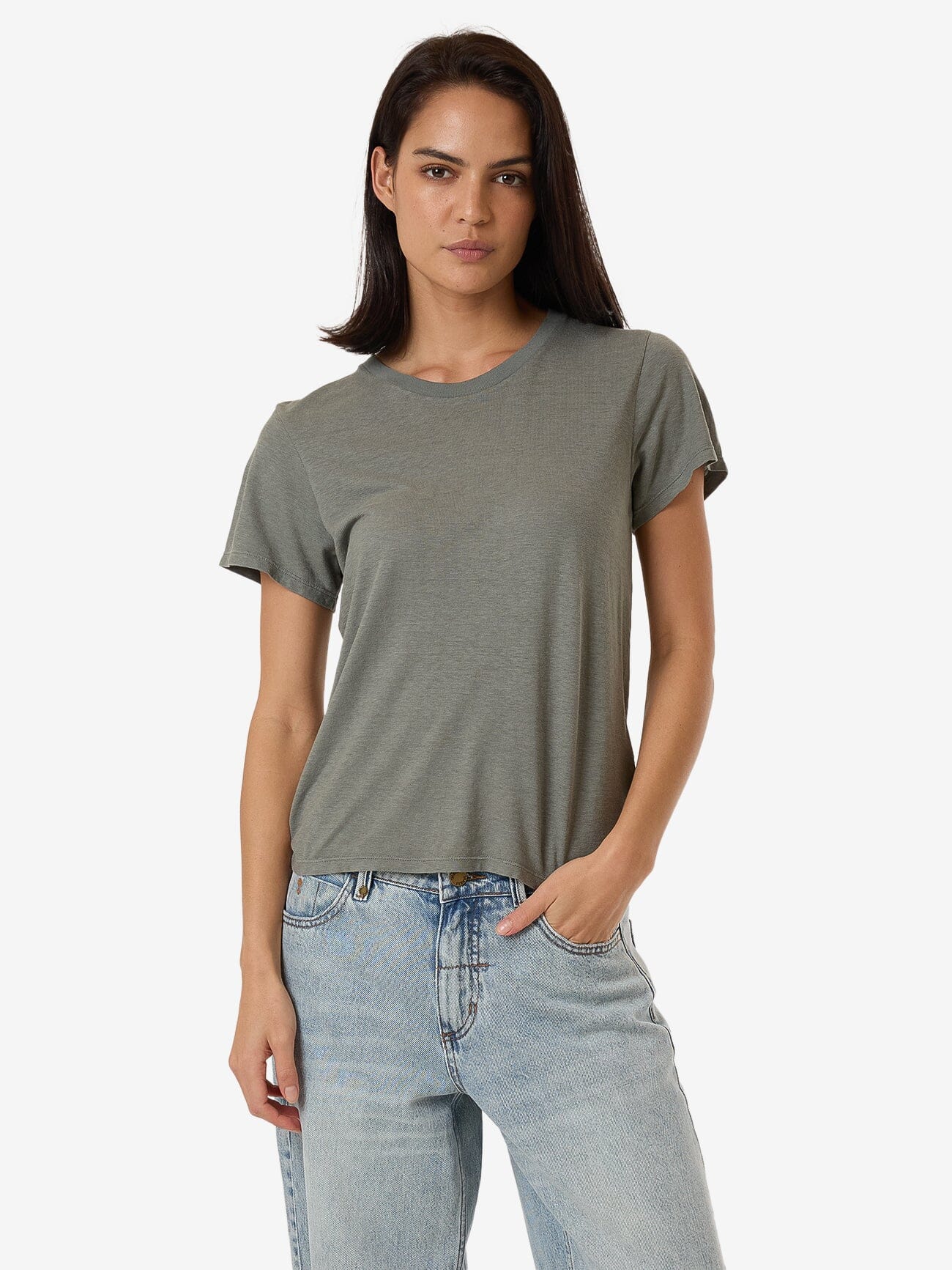 Hemp Everyday Tee - Green Smoke 4