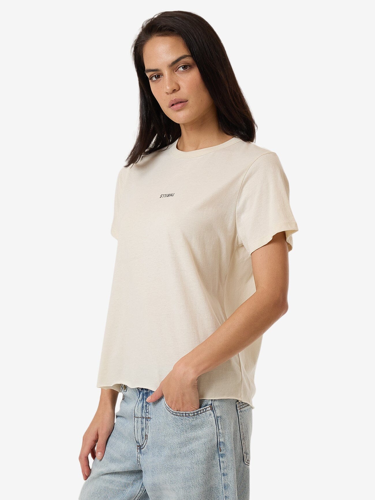 Minimal Thrills Relaxed Tee - Heritage White 4